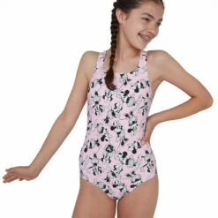 Speedo - Disney's Minnie Mouse Allover Medalist Girls Swimsuit -UK Swimsuit Sales 2024 speedo disneys minnie mouse allover medalist girls swimsuit 3