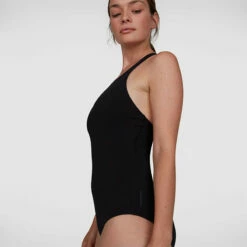 Speedo - Essential Endurance Plus Kickback Swimsuit - Black -UK Swimsuit Sales 2024 speedo essential endurance plus kickback swimsuit black 9