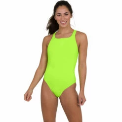 Speedo - Essential Endurance Plus Medalist Swimsuit - Yellow