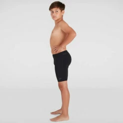 Speedo - Essentials Endurance+ Boys Jammer - Black -UK Swimsuit Sales 2024 speedo essentials endurance boys jammer black 3