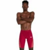 Speedo - Fastskin LZR Pure Intent High Waisted Jammer - Red -UK Swimsuit Sales 2024 speedo fastskin lzr pure intent high waisted jammer red 1