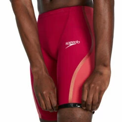 Speedo - Fastskin LZR Pure Intent High Waisted Jammer - Red -UK Swimsuit Sales 2024 speedo fastskin lzr pure intent high waisted jammer red 3