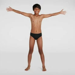 Speedo - Junior Essential Endurance+ 6.5cm Brief - Black -UK Swimsuit Sales 2024 speedo junior essential endurance 6 5cm brief black 7