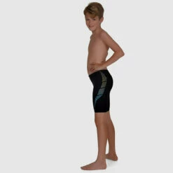 Speedo - Junior Hexagonal Jammer - Black -UK Swimsuit Sales 2024 speedo junior hexagonal jammer black 3