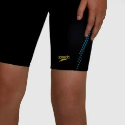Speedo - Junior Hexagonal Jammer - Black -UK Swimsuit Sales 2024 speedo junior hexagonal jammer black 4