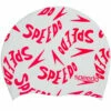 Speedo - Junior Slogan Cap Swim Hat - White/Red 2 Speedo - Junior Slogan Cap Swim Hat - White/Red -UK Swimsuit Sales 2024 speedo junior slogan cap swim hat white red