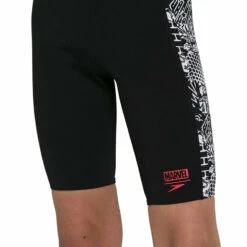 Speedo - Junior's Marvel Digital Panel Jammers - Black/White -UK Swimsuit Sales 2024 speedo juniors marvel digital panel jammers black white 7