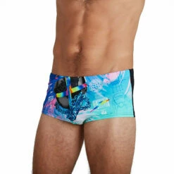 Speedo - Men's 17cm Club Training Placement Brief - Black/Blue -UK Swimsuit Sales 2024 speedo mens 17cm club training placement brief black blue 5