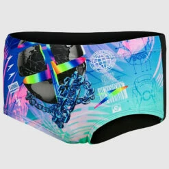 Speedo - Men's 17cm Club Training Placement Brief - Black/Blue -UK Swimsuit Sales 2024 speedo mens 17cm club training placement brief black blue 7