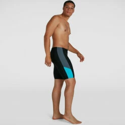 Speedo - Men's Dive Jammer - Black/Grey/Blue -UK Swimsuit Sales 2024 speedo mens dive jammer black grey blue 4