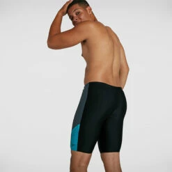 Speedo - Men's Dive Jammer - Black/Grey/Blue -UK Swimsuit Sales 2024 speedo mens dive jammer black grey blue 6