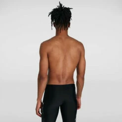 Speedo - Mens Eco Allover V-Cut Jammer - Black/Grey -UK Swimsuit Sales 2024 speedo mens eco allover v cut jammer black grey 5