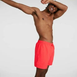 Speedo - Men's Essentials 16" Watershort - Orange -UK Swimsuit Sales 2024 speedo mens essentials 16 watershort orange 6