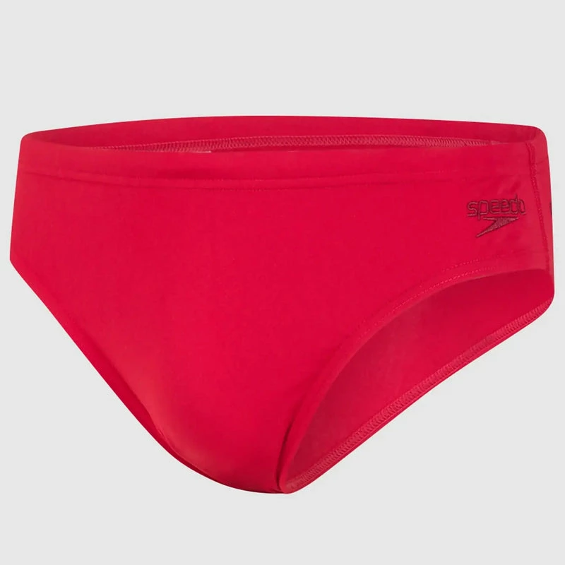 Speedo - Men's Essentials Endurance+ 7cm Brief - Red 4 Speedo - Men's Essentials Endurance+ 7cm Brief - Red - Image 2