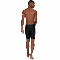 Speedo - Mesh Placement Jammer - Black/Grey -UK Swimsuit Sales 2024 speedo mesh placement jammer black grey 3