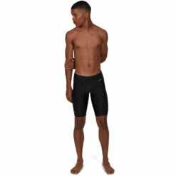 Speedo - Mesh Placement Jammer - Black/Grey -UK Swimsuit Sales 2024 speedo mesh placement jammer black grey 5