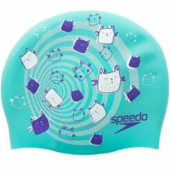 Speedo - Reversible Silicone Hat Junior - Green/Purple -UK Swimsuit Sales 2024 speedo reversible silicone hat junior green purple 2