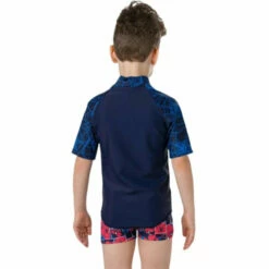 Speedo - Spider Man Short Sleeve Rash Top -UK Swimsuit Sales 2024 speedo spider man short sleeve sun top 3