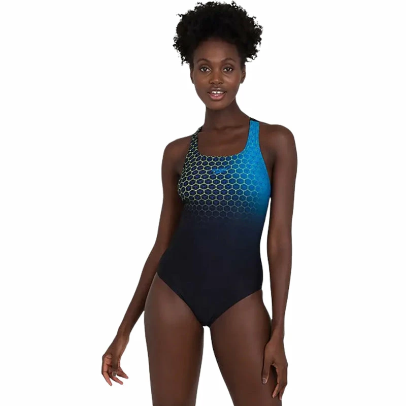 Speedo - Women's Placement Medalist Swimsuit - Black 3 Speedo - Women's Placement Medalist Swimsuit - Black