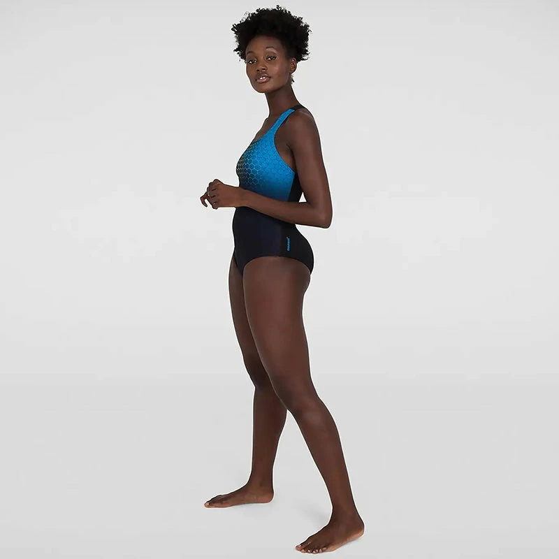 Speedo - Women's Placement Medalist Swimsuit - Black 7 Speedo - Women's Placement Medalist Swimsuit - Black - Image 5