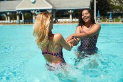 The Finals Funnies - Aloha Foil Flutterback Girls Swimsuit -UK Swimsuit Sales 2024 the finals funnies aloha foil flutter back girls 3