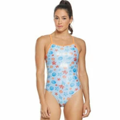 The Finals Funnies - Under The Sea Foil Flutterback Swimsuit