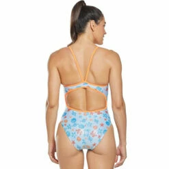 The Finals Funnies - Under The Sea Foil Flutterback Swimsuit -UK Swimsuit Sales 2024 the finals under the sea foil flutter back ladies one piece swimsuit 3