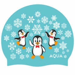 Aqua Three Wise Penguins - Christmas Swim Hat