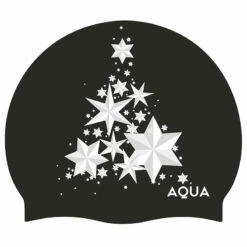 Aqua Tree Christmas - Silicone Swim Hat