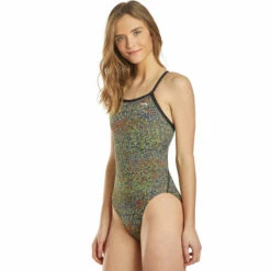 TYR - Atomic Diamondfit Ladies Swimsuit - Black/Multi -UK Swimsuit Sales 2024 tyr atomic diamondfit ladies swimsuit black multi 4