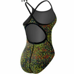 TYR - Atomic Diamondfit Ladies Swimsuit - Black/Multi -UK Swimsuit Sales 2024 tyr atomic diamondfit ladies swimsuit black multi 9