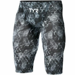 TYR - Avictor® Supernova Mens Jammer Swimsuit - Black/Grey -UK Swimsuit Sales 2024 tyr avictor supernova mens jammer swimsuit black grey 3