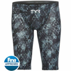 TYR - Avictor® Supernova Mens Jammer Swimsuit - Black/Grey -UK Swimsuit Sales 2024 tyr avictor supernova mens jammer swimsuit black grey 5