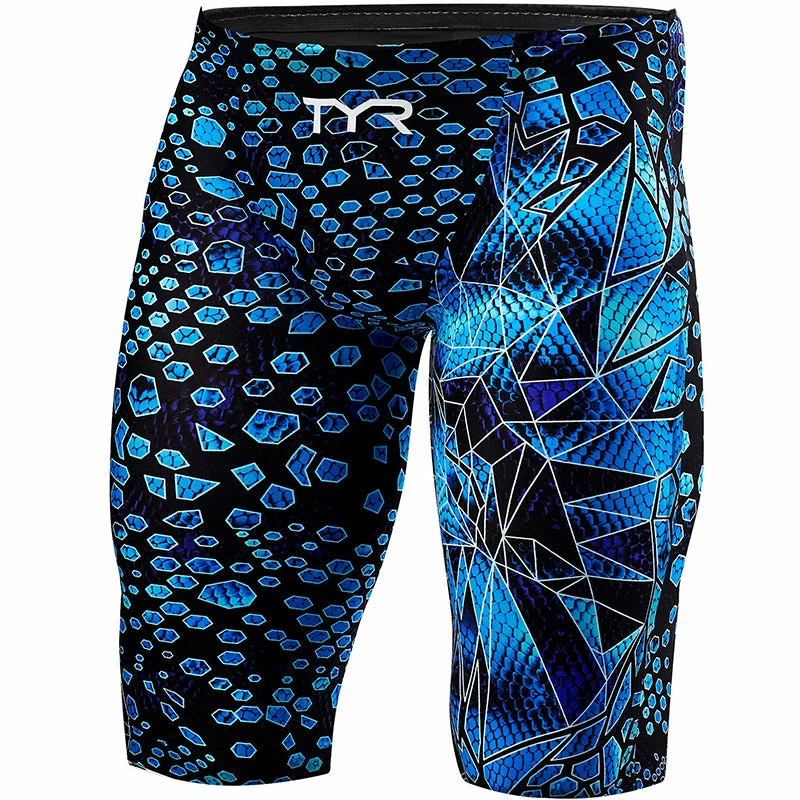 TYR - Avictor® Venom Mens Jammer Swimsuit - Black/Blues 5 TYR - Avictor® Venom Mens Jammer Swimsuit - Black/Blues - Image 3