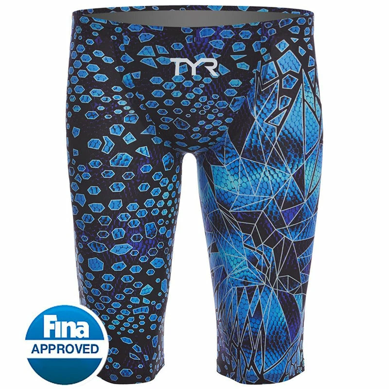 TYR - Avictor® Venom Mens Jammer Swimsuit - Black/Blues 7 TYR - Avictor® Venom Mens Jammer Swimsuit - Black/Blues - Image 5