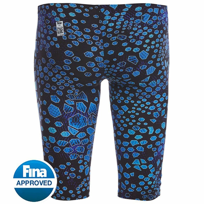 TYR - Avictor® Venom Mens Jammer Swimsuit - Black/Blues 8 TYR - Avictor® Venom Mens Jammer Swimsuit - Black/Blues - Image 6