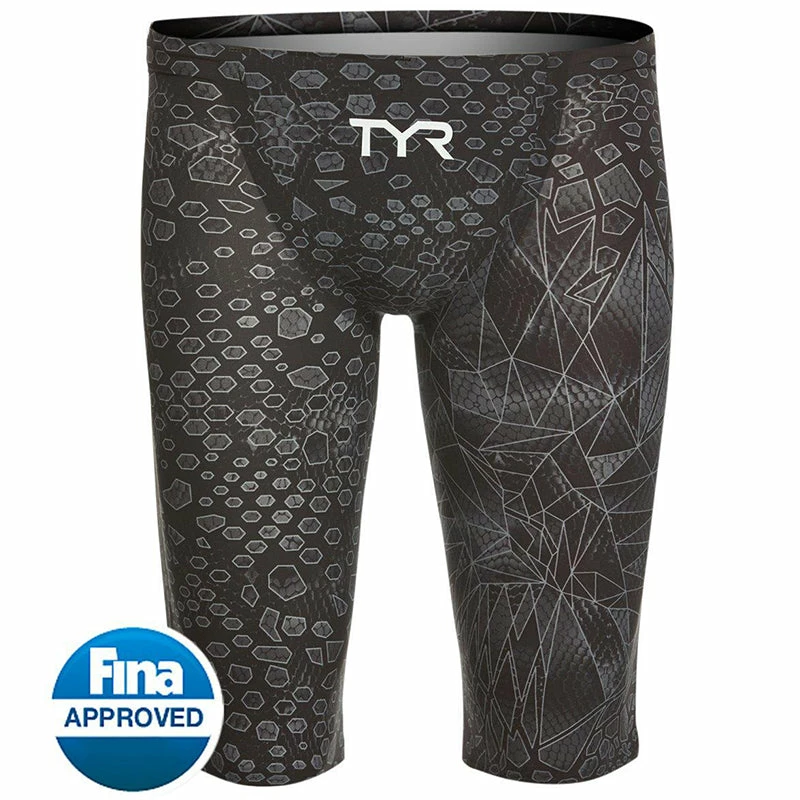 TYR - Avictor® Venom Mens Jammer Swimsuit - Black/Grey 7 TYR - Avictor® Venom Mens Jammer Swimsuit - Black/Grey - Image 5