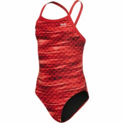 TYR - Castaway Diamondfit Ladies Swimsuit - Red -UK Swimsuit Sales 2024 tyr castaway diamondfit ladies swimsuit red 8