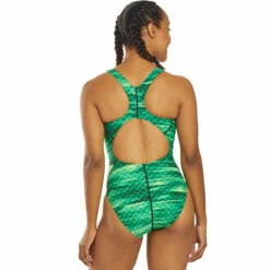 TYR - Castaway Maxfit Ladies Swimsuit - Green -UK Swimsuit Sales 2024 tyr castaway maxfit ladies swimsuit green 3