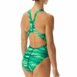TYR - Castaway Maxfit Ladies Swimsuit - Green -UK Swimsuit Sales 2024 tyr castaway maxfit ladies swimsuit green 7