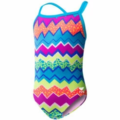 TYR - Swirl Pool Diamondfit Durafast Light Girls Swimsuit