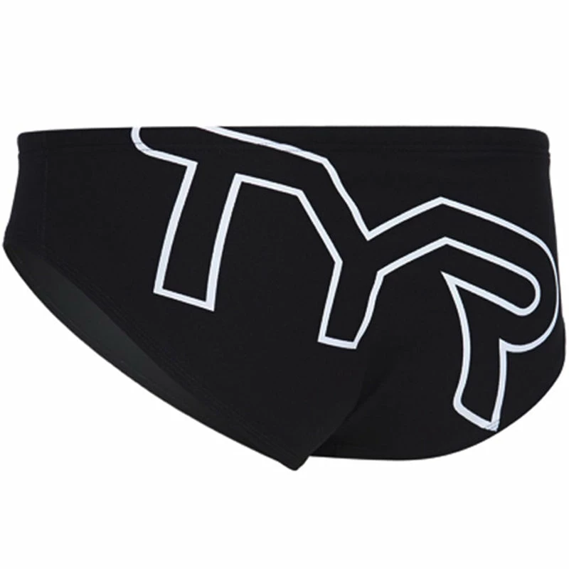 TYR - Men’s Big Logo All Over Racer Swimsuit - Black/White 7 TYR - Men’s Big Logo All Over Racer Swimsuit - Black/White - Image 5