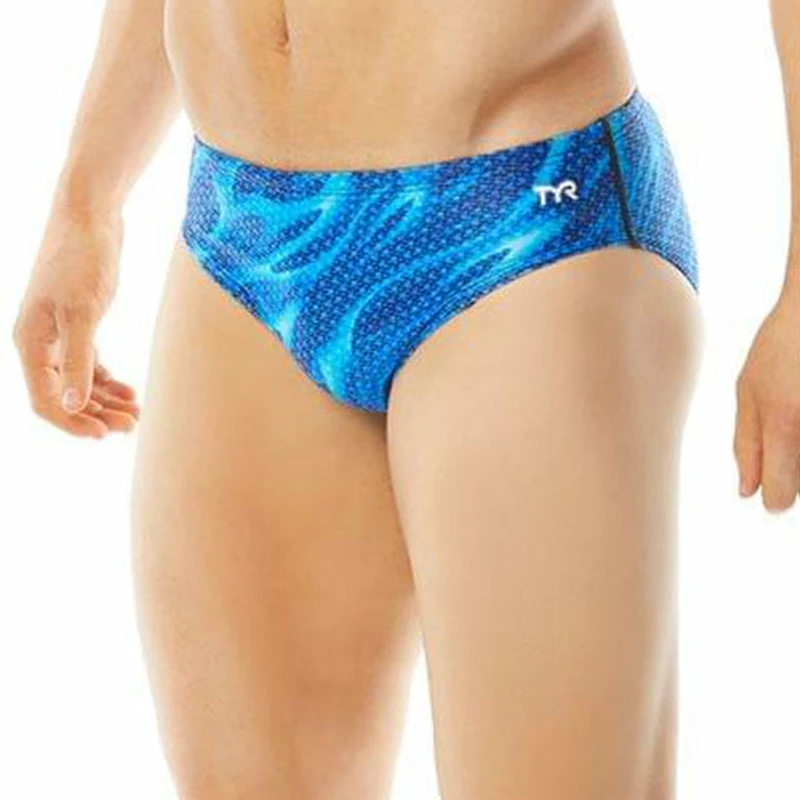 TYR - Men’s Reaper Wave All Over Racer Swimsuit - Blue 3 TYR - Men’s Reaper Wave All Over Racer Swimsuit - Blue