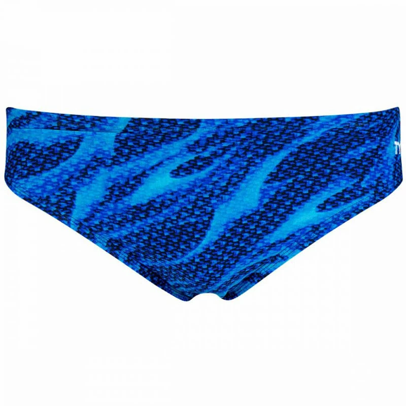 TYR - Men’s Reaper Wave All Over Racer Swimsuit - Blue 5 TYR - Men’s Reaper Wave All Over Racer Swimsuit - Blue - Image 3