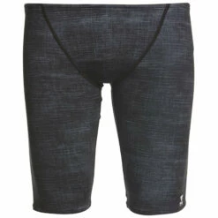 TYR - Men’s Sandblasted Allover Training Jammer - Black -UK Swimsuit Sales 2024 tyr men s sandblasted allover training jammer black 4