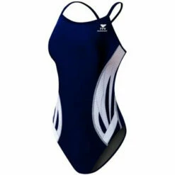 TYR - Phoenix Splice Diamondfit Ladies Swimsuit - Navy/White -UK Swimsuit Sales 2024 tyr phoenix womens splice diamond fit swimsuit navy and white 408 3