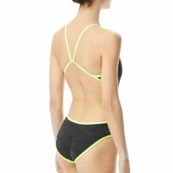 TYR - Sandblasted Monofit Ladies Swimsuit - Black -UK Swimsuit Sales 2024 tyr sandblasted monofit ladies swimsuit black 7