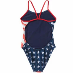 TYR - Star Spangled Cutoutfit Ladies Swimsuit - Red/White/Blue -UK Swimsuit Sales 2024 tyr star spangled cutoutfit ladies swimsuit red white blue 9