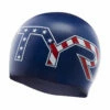 TYR - Stars And Stripes Silicone Adult Swim Cap - Navy -UK Swimsuit Sales 2024 tyr stars and stripes silicone adult swim cap navy