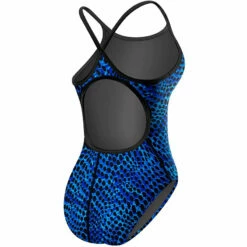 TYR - Swarm Diamondfit Ladies Swimsuit - Blue -UK Swimsuit Sales 2024 tyr swarm womens diamondfit one piece swimsuit blue 420 7